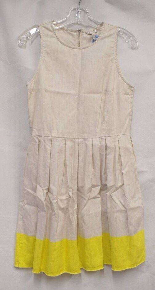 Gap Mini Sundress Cream & Yellow Size: 8