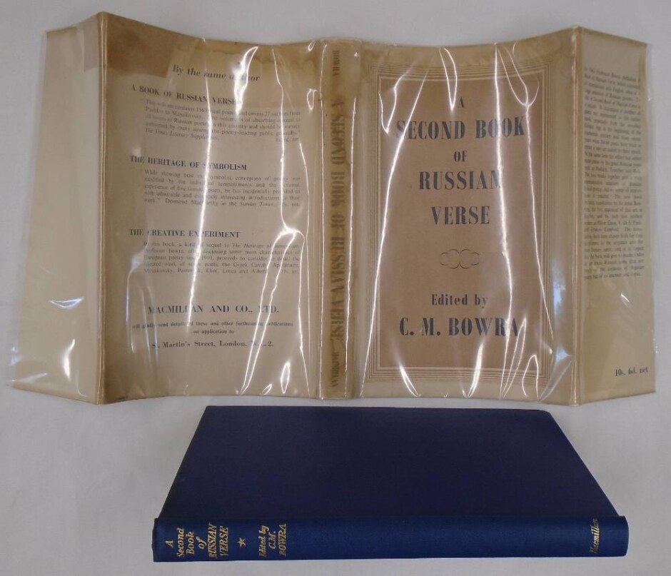 A Second Book Of Russian Verse (c. M. Bowra, Ed.) [1st Edition, In Unclipped Dust Jacket]