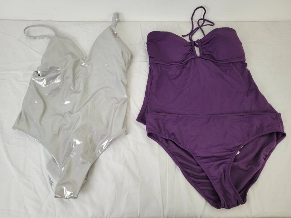 M&s 3pcs Swimwear Bundle  M Purple New Size: 18