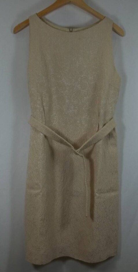 Red Valentino Short Dress-acetate/wool Beige Size: 8