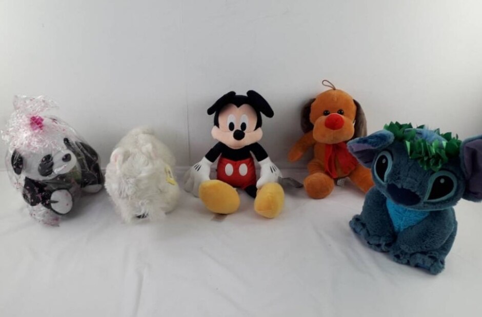 Kid's Soft Toy Bundle X 5 Disney Mickey Mouse Stitch