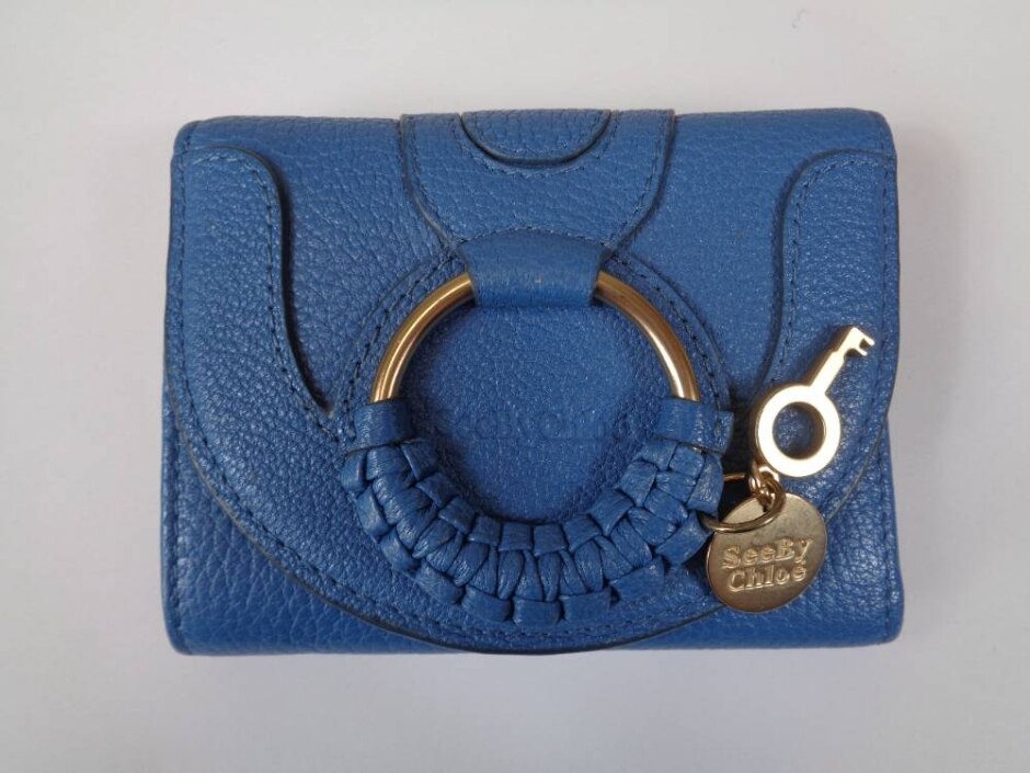 See By Chloe - (blue) Hana Trifold Wallet Purse (brand New)
