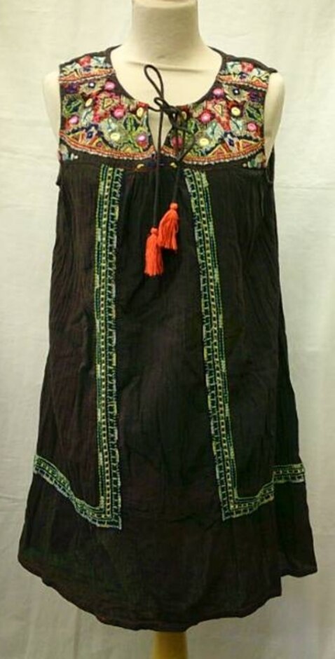 Monsoon Dress Burgundy Size: M
