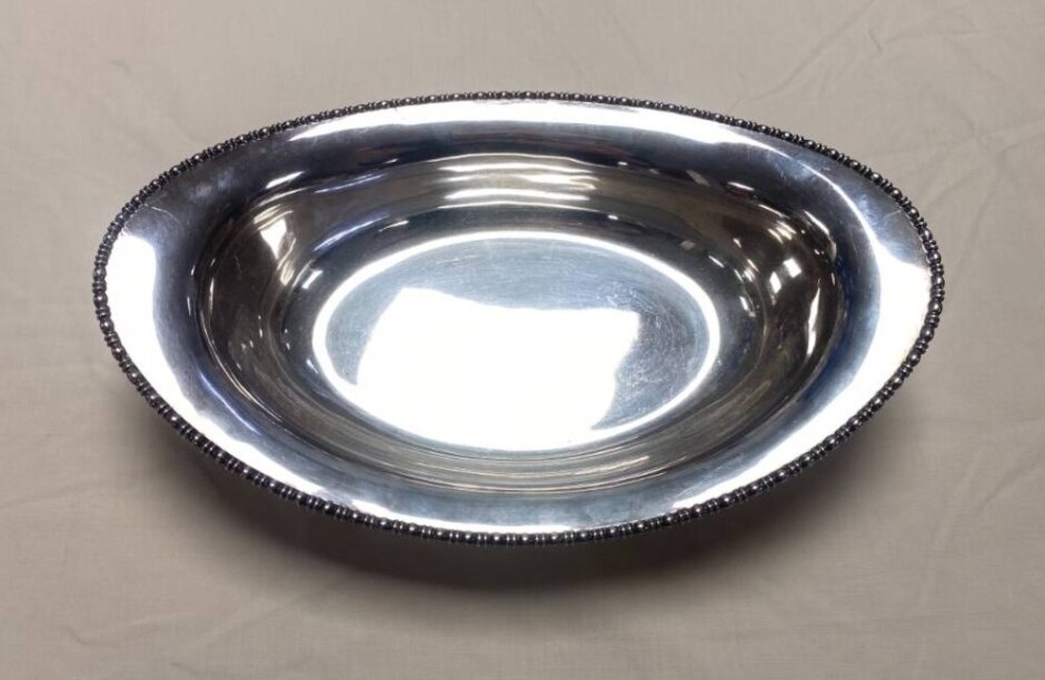 Vintage Electroplated Decorative Serving Dish