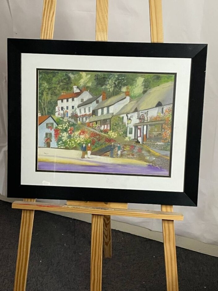 Original Art Chalk On Card