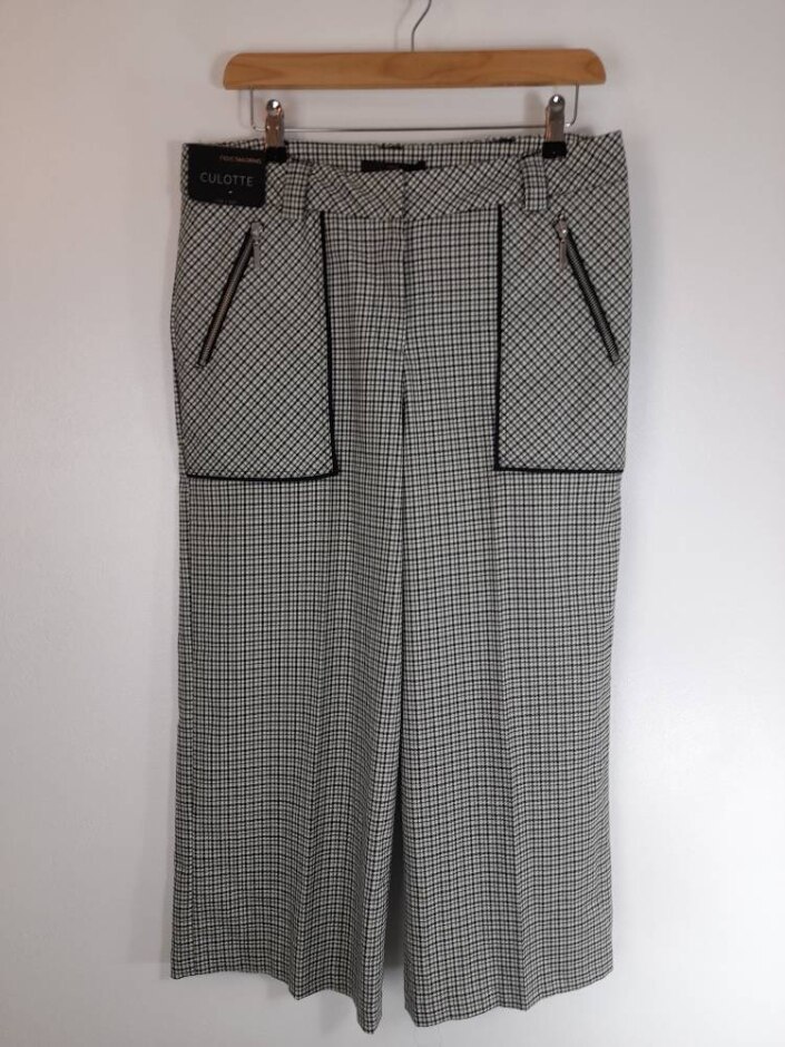 Next Bnwt Culottes White And Black Size: 12