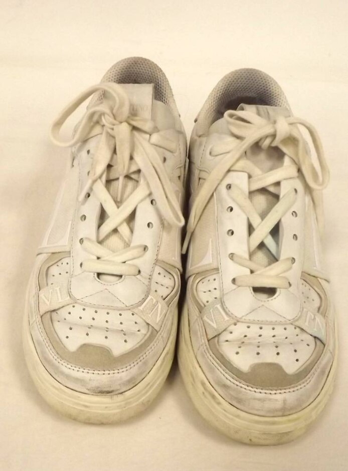 Valentino White Trainer Shoes Uk Size 4.5