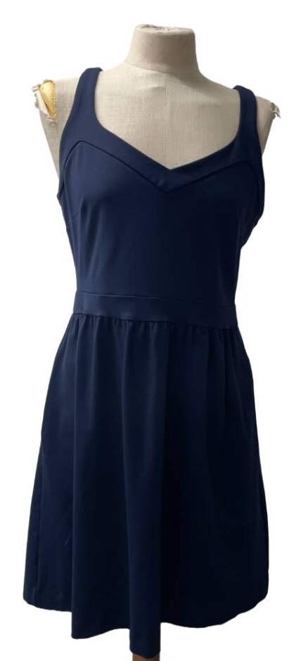 Cinthia Rowley Racerback Empire Waist Dress Navy Size: 14