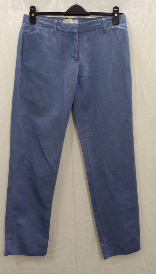 Gap Cropped Trousers Blue/grey Size: 6