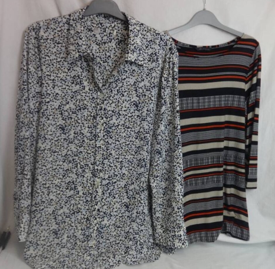 M&s Marks & Spencer Bogof Long Sleeve Tops Multi Size: 14