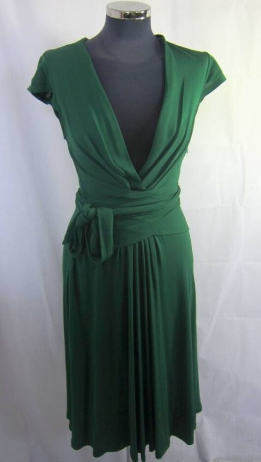 Monsoon Dress Green Size: 12