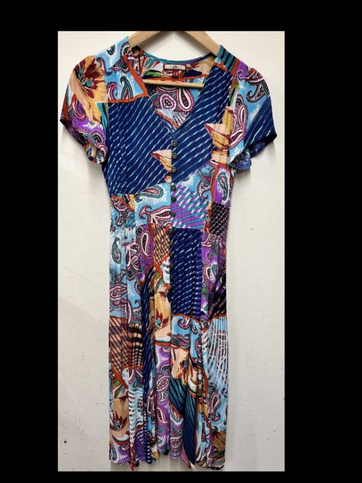 Joe Browns Dress Paisley Design. Multi Size: 8