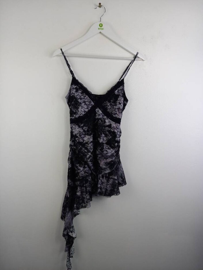 Urban Outfitters Floral Lace Playsuit Black Size: M