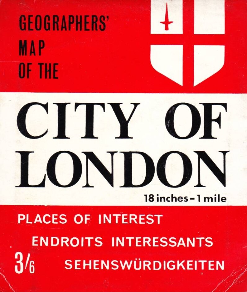 Geographers' Map Of The City Of London