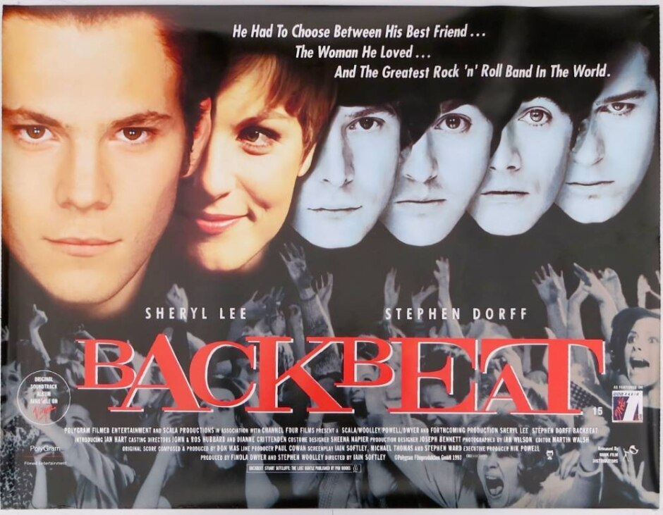 Backbeat (1994) Sheryl Lee/stephen Dorff - Og Uk Quad Poster *rolled Not Folded Exshop New Stock*