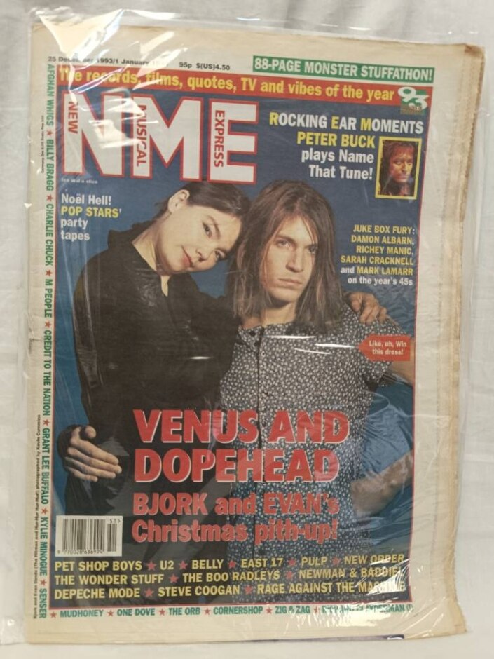 Nme 25 December 1993/ 1 January 1994  Vintage Music Paper Bjork Lemonheads