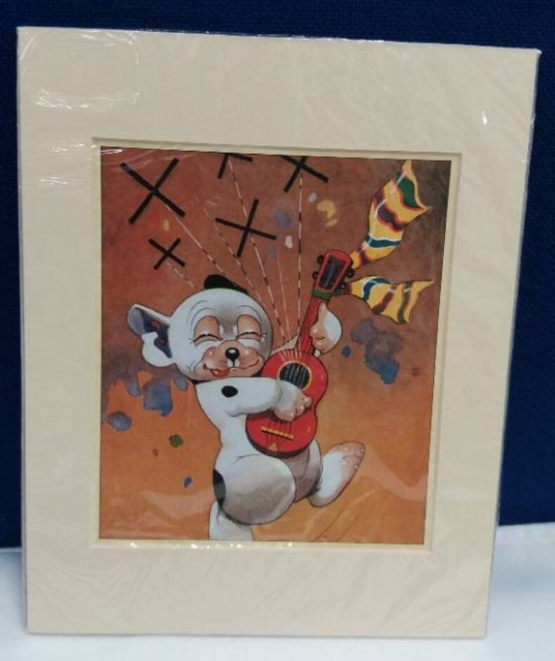 Lot Of 2 'bozo The Dog' Prints