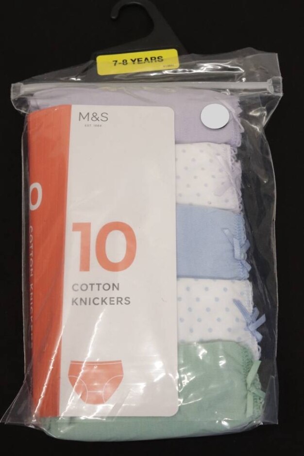 M&s Marks & Spencer Bnwt Cotton Briefs Multicoloured Size: 7 - 8 Years