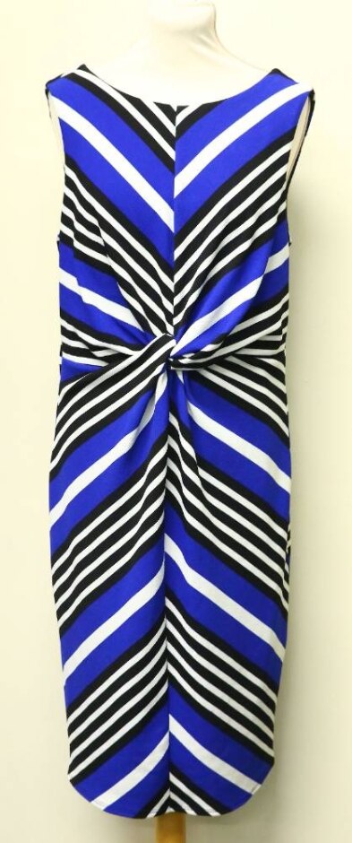 Roman Striped Dress Blue/white Size: 16