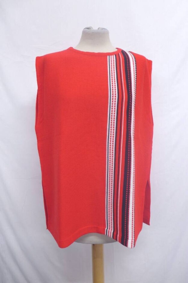 Evans  Vintage Asymettric Jumper Cherry Red Size: 22