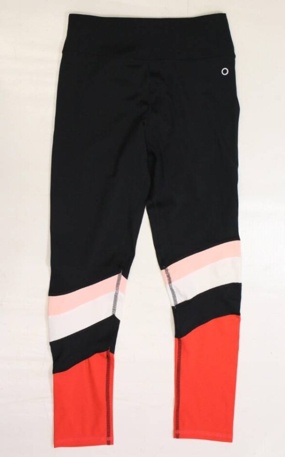 M&s Marks & Spencer Bnwot Colour Block Leggings Black & Red Size: 12 - 13 Years