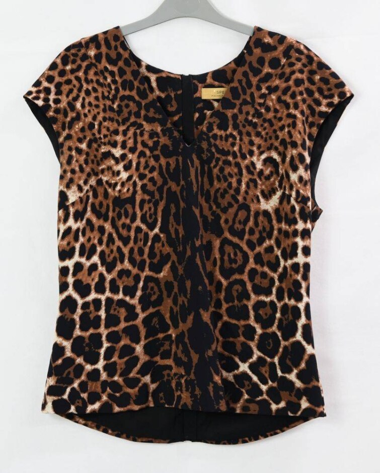 Per Una Animal Print Sleeveless Top Brown Size: 12