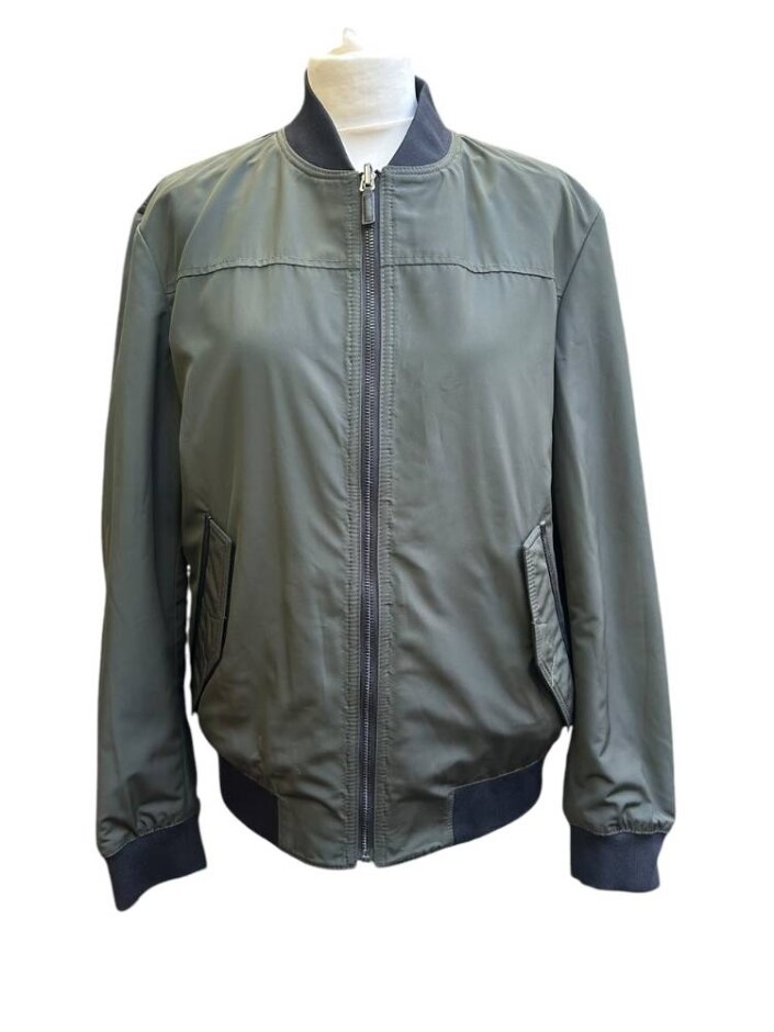 Hugo Boss Women's Reversible Jacket Grey And Green Size: S
