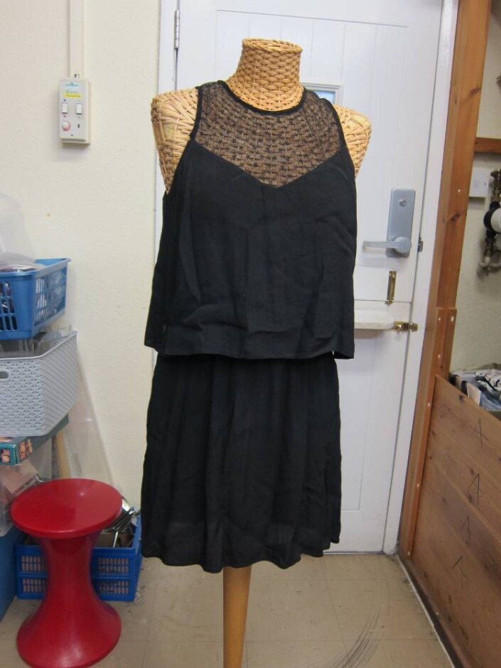 Mango Tier Dress Black Size: 10