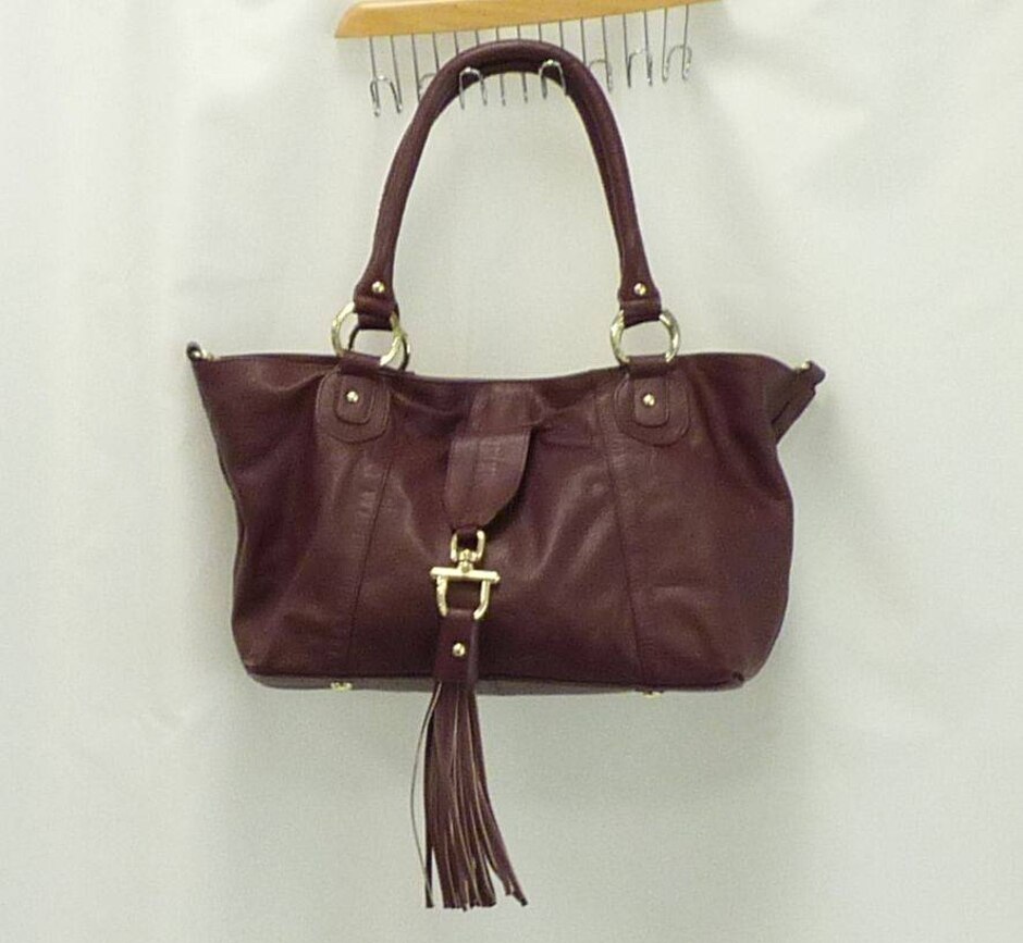 Patrick Cox Burgundy Leather Handbag Size L