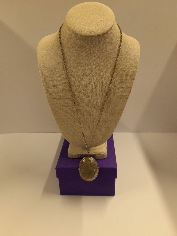 Large Locket Pendant Necklace