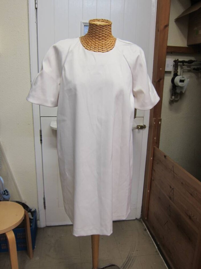 M&s Bow Dress White & Black Size: 12