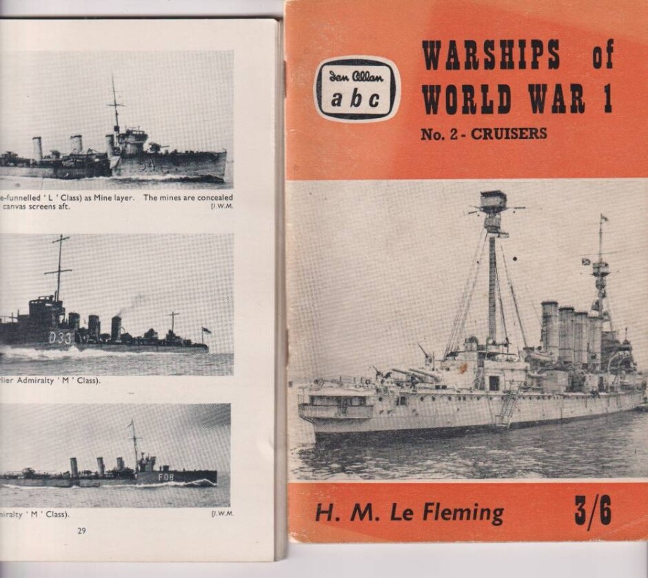 World War 1 Military Warships - 3 Booklets 1961