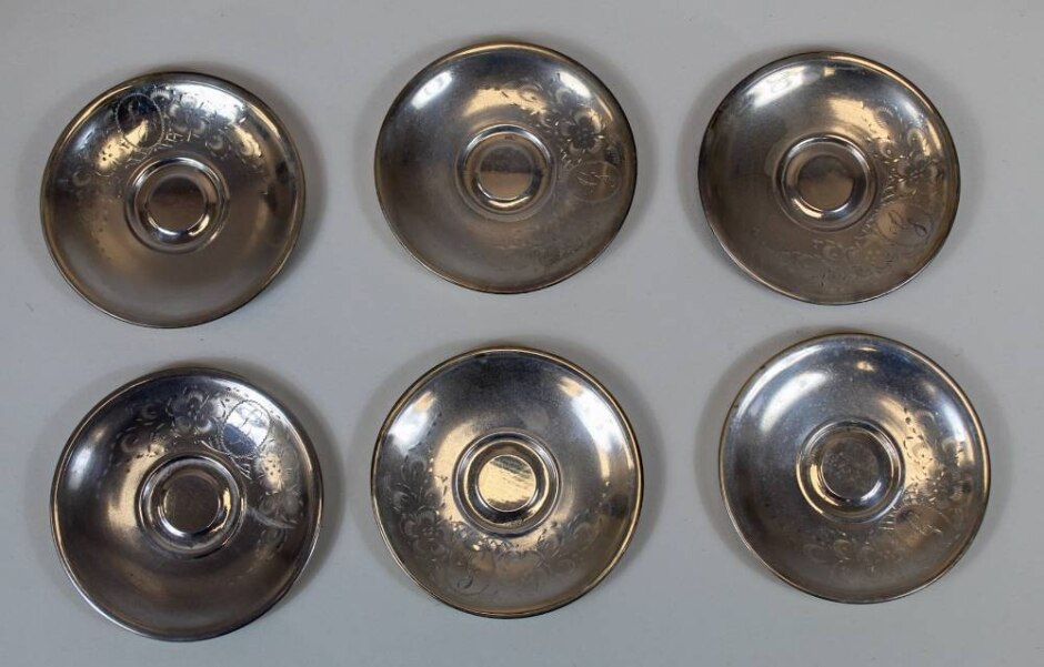 Egyptian Hallmarked Silver Coffee Set