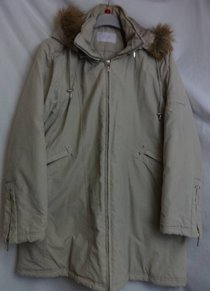 Evie Lightweight Spring/autumn Coat Cream Size: 16