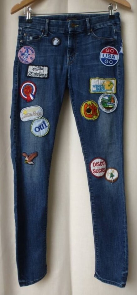 Mother The Looker Patched Jeans Spellbound Size: S