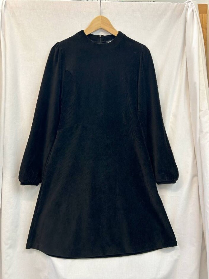 Whistles Black Long Sleeve Dress Black Size: 12