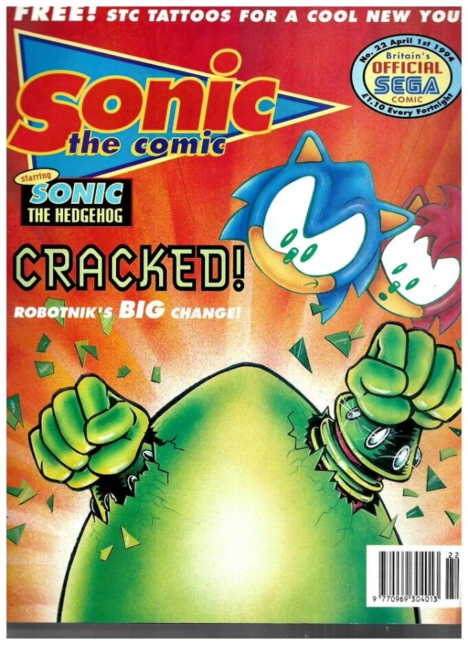 Sonic The Comic, Starring Sonic The Hedgehog (no.22, April 1st, 1994)