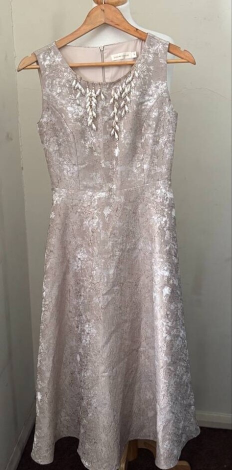 Suherm Counture Women Beige Dress Beige Size: S