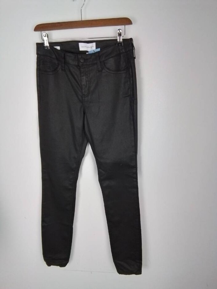 Calvin Klein Women Super Skinny Black Size: M