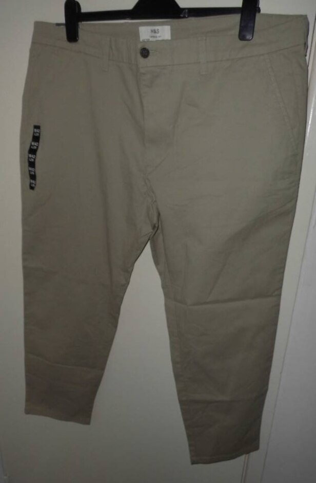 M & S Trousers Beige Size: 42