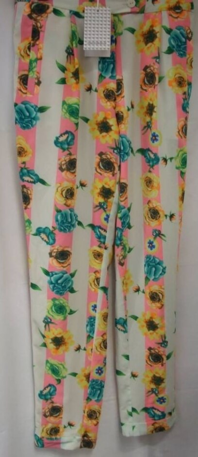 Jovonna Lightweight Floral Trousers Multicoloured Size: 10