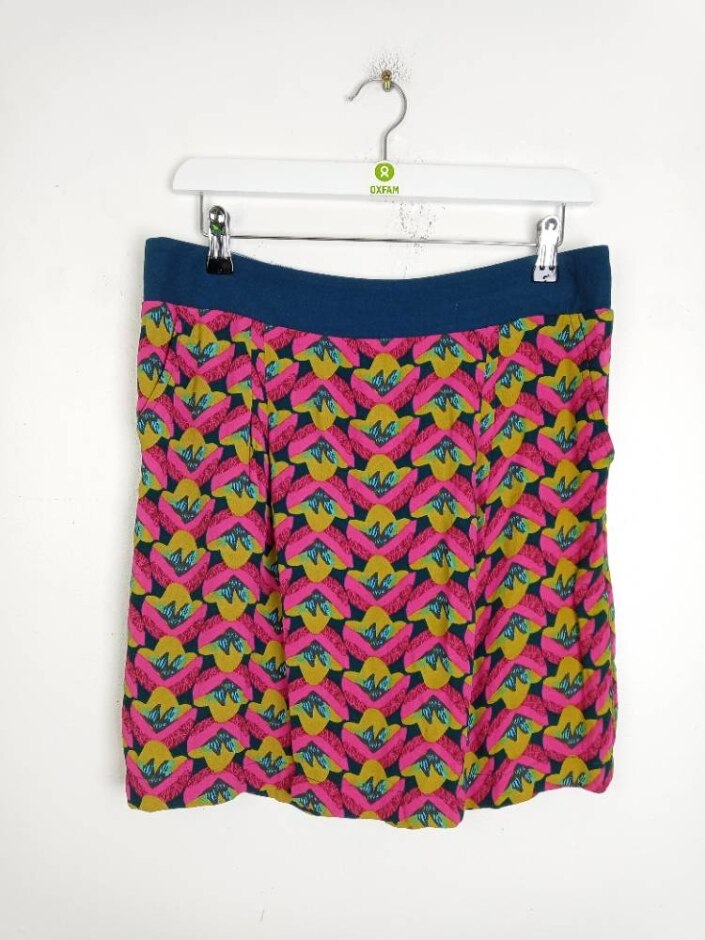 White Stuff Women's Mini Skirt Pink Yellow Size: 10