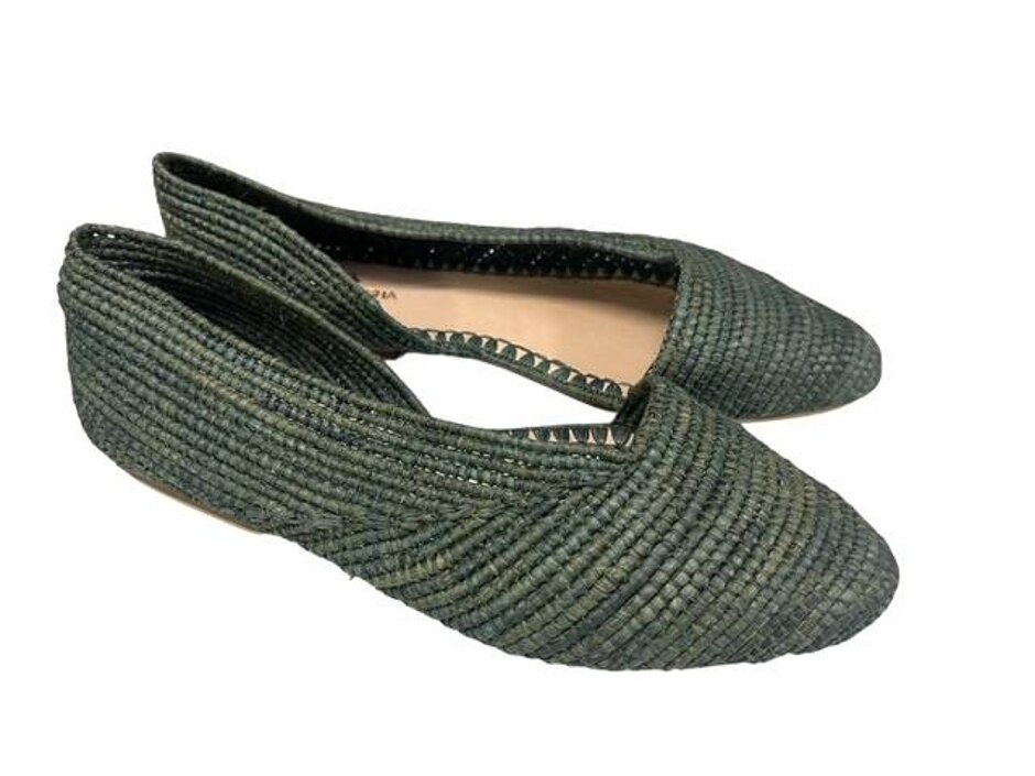 Bulibasha Woven Flat Shoes Uk Size 3 New