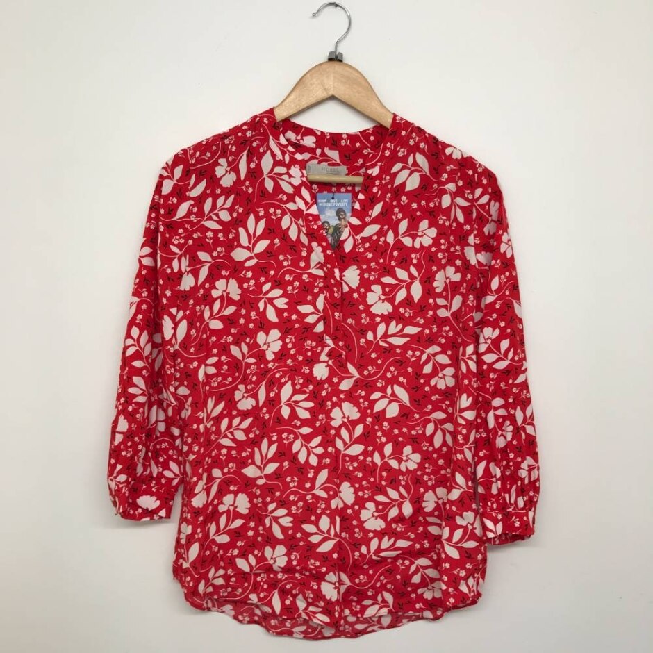 Hobbs Blouse Shirt Top Red  Size: 8