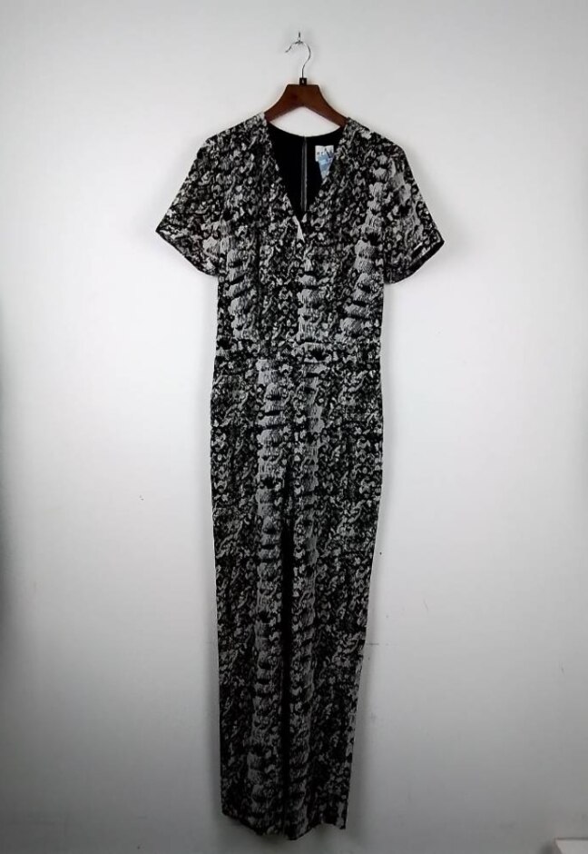 Reiss Jumpsuit Black & White Size: 6