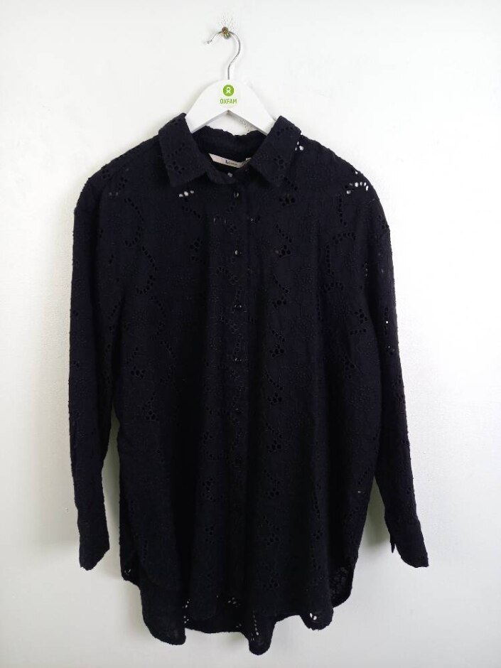 Brand New Tu Women's  Long A-line Shirt Black Size: 12