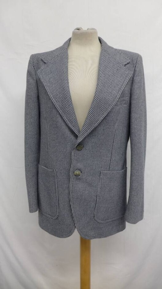 Burton  Tweed Single Breasted Blazer Black&white Size: One Size