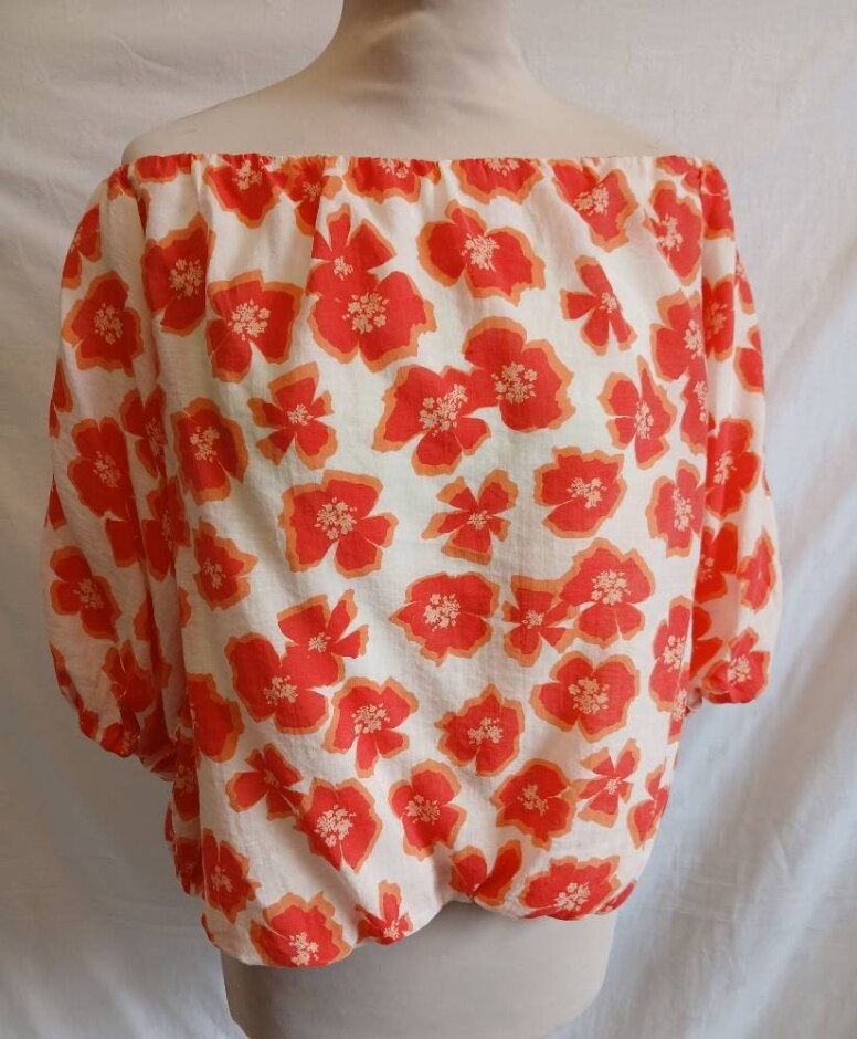 Mint Velvet Summer Top Orange Size: 16