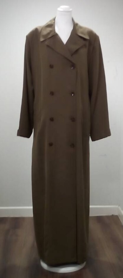 Long Tall Sally Long Maxi Coat Olive Green Size: 20