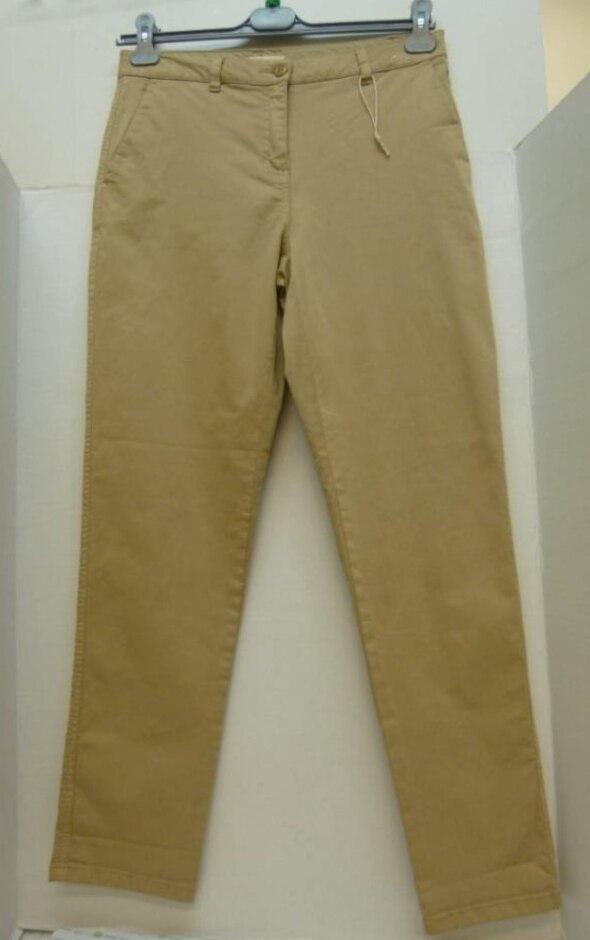 Joules Straight Leg Casual Trousers Beige Size: 12